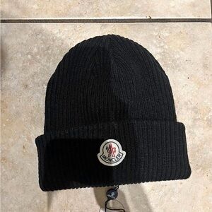Moncler Classic Black Knit Hat